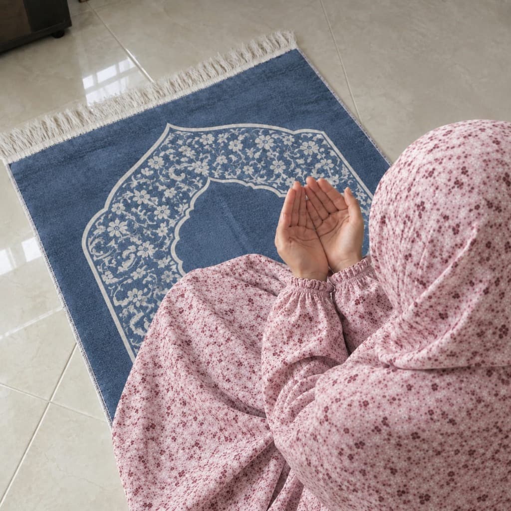 Al-Fatima Elegant Modest Lawn Namaz Chadar - Blush Rose Quartz