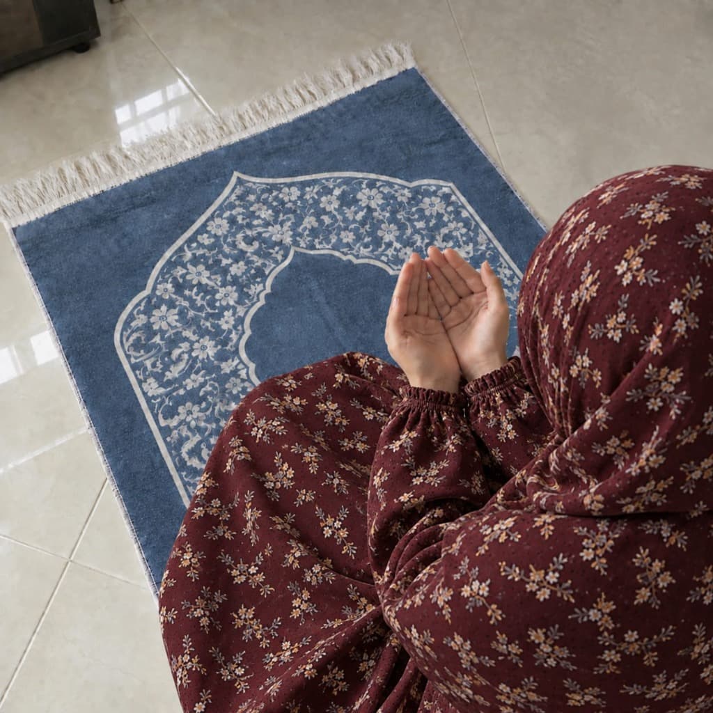 Al-Fatima Signature Soft Lawn Namaz Chadar - Crimson Ruby Paisley