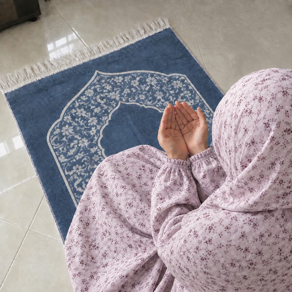 Al-Fatima Royal Soft Lawn Namaz Chadar - Orchid Petal Whisper